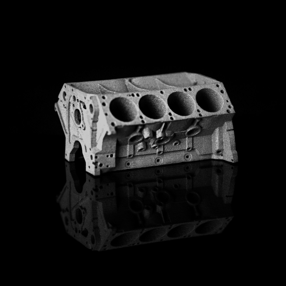 Metal part produced with Sinterjet M60, sample 1