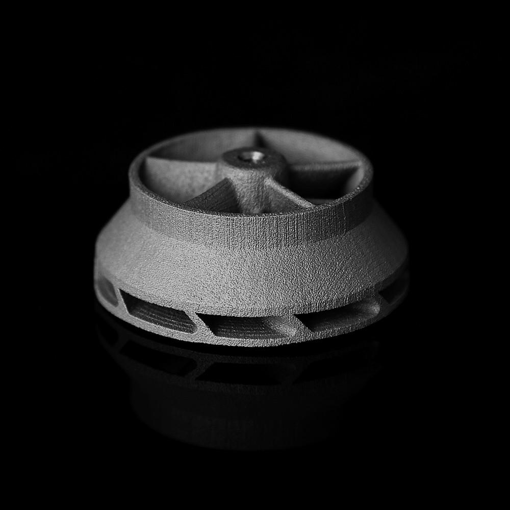 Metal part produced with Sinterjet M60, sample 2