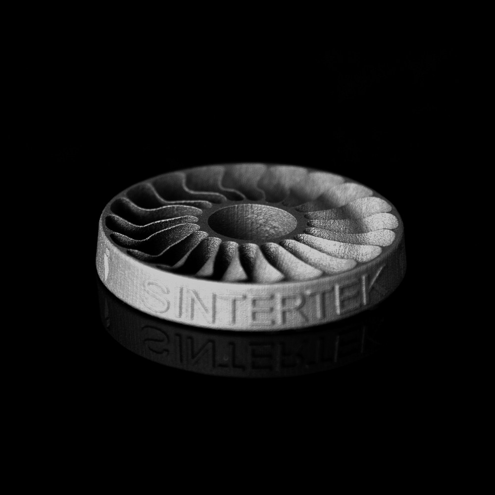 Metal part produced with Sinterjet M60, sample 3