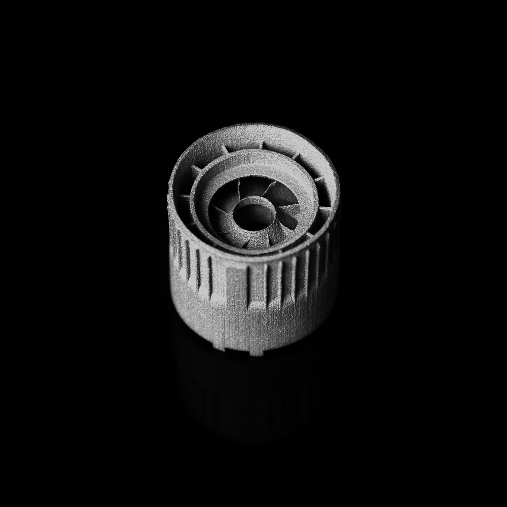 Metal part produced with Sinterjet M60, sample 6